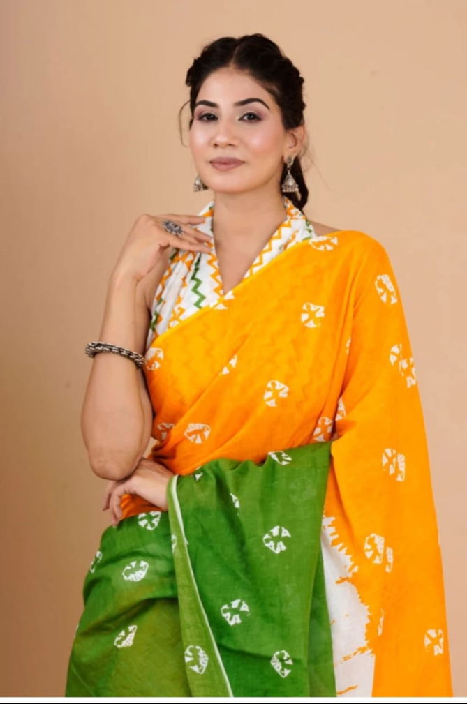  VK4120 Independence Day Printed Sarees Catalog